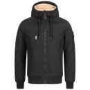 Alessandro Salvarini Herren Winter Jacke mit Teddyfell AS431 Schwarz-Größe M - Gr. M