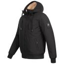 Alessandro Salvarini Herren Winter Jacke mit Teddyfell AS431 Schwarz-Größe M - Gr. M