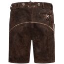 A. Salvarini Herren Trachten Lederhose AS451 Dunkelbraun-Gr. 54