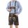 A. Salvarini Herren Trachten Lederhose AS451 Dunkelbraun-Gr. 54