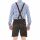 A. Salvarini Herren Trachten Lederhose AS451 Dunkelbraun-Gr. 54