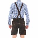 A. Salvarini Herren Trachten Lederhose AS451 Dunkelbraun-Gr. 56