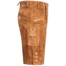 A. Salvarini Herren Trachten Lederhose AS451 Hellbraun-Gr. 54
