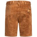 A. Salvarini Herren Trachten Lederhose AS451 Hellbraun-Gr. 54