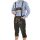 A. Salvarini Herren Trachten Lederhose Kniebundlederhose AS450 Dunkelbraun-Gr. 46
