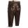 A. Salvarini Herren Trachten Lederhose Kniebundlederhose AS450 Dunkelbraun-Gr. 46