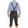 A. Salvarini Herren Trachten Lederhose Kniebundlederhose AS450 Dunkelbraun-Gr. 50