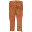 A. Salvarini Herren Trachten Lederhose Kniebundlederhose AS450 Hellbraun-Gr. 52