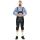 A. Salvarini Herren Trachten Lederhose Kniebundlederhose AS450 Schwarz-Gr. 50