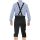 A. Salvarini Herren Trachten Lederhose Kniebundlederhose AS450 Schwarz-Gr. 52