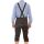 A. Salvarini Herren Trachten Lederhose Kniebundlederhose AS452 Dunkelbraun-Gr. 48