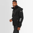 Arctic Seven Herren Softshelljacke O-301 Schwarz-Orange Größe XXXXL - Gr. 4XL