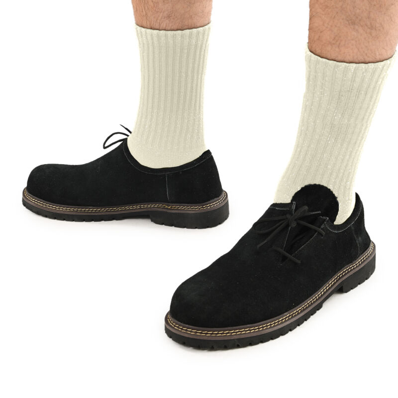 A. Salvarini Herren Trachtenschuhe AS453 Schwarz-Größe 44 - Gr.44