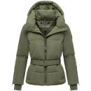 Marikoo Aleyna Damen Winterjacke N055 OliveLeaf Größe M - Gr. 38