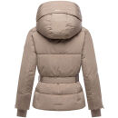 Marikoo Aleyna Damen Winterjacke N055 Taupe Grey Größe XL - Gr. 42