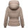 Marikoo Aleyna Damen Winterjacke N055 Taupe Grey Größe XL - Gr. 42