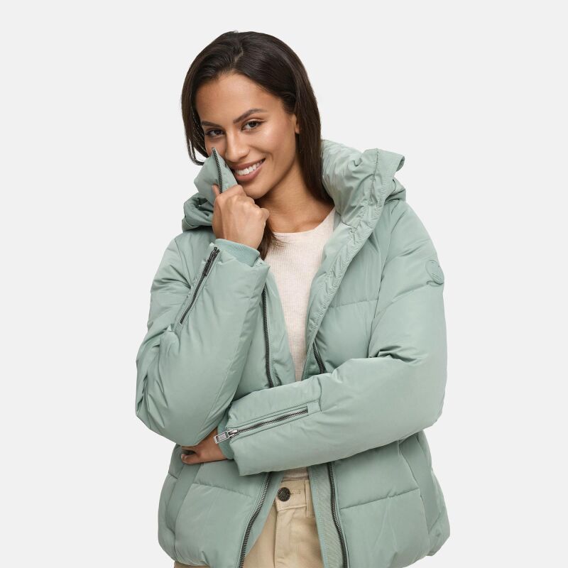 Marikoo Aleyna Damen Winterjacke N055 Smokey Mint Größe S - Gr. 36