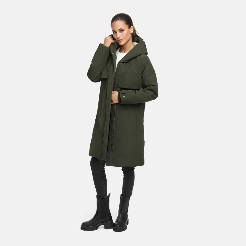 Navahoo Domingaa Damen Winter Parka N059 Olive Größe XS - Gr. 34