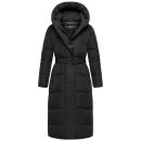 Navahoo Eisblick Damen Winter Steppmantel N060 Schwarz-Größe S - Gr. 36