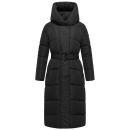 Navahoo Eisblick Damen Winter Steppmantel N060 Schwarz-Größe S - Gr. 36