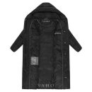 Navahoo Eisblick Damen Winter Steppmantel N060 Schwarz-Größe M - Gr. 38