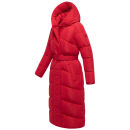 Navahoo Eisblick Damen Winter Steppmantel N060 Deep Red-Größe L - Gr. 40