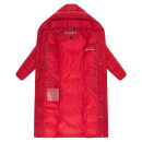 Navahoo Eisblick Damen Winter Steppmantel N060 Deep Red-Größe L - Gr. 40