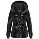 Navahoo Eisglanz Damen Winter Steppjacke N061 Schwarz Größe S - Gr. 36