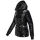 Navahoo Eisglanz Damen Winter Steppjacke N061 Schwarz Größe S - Gr. 36