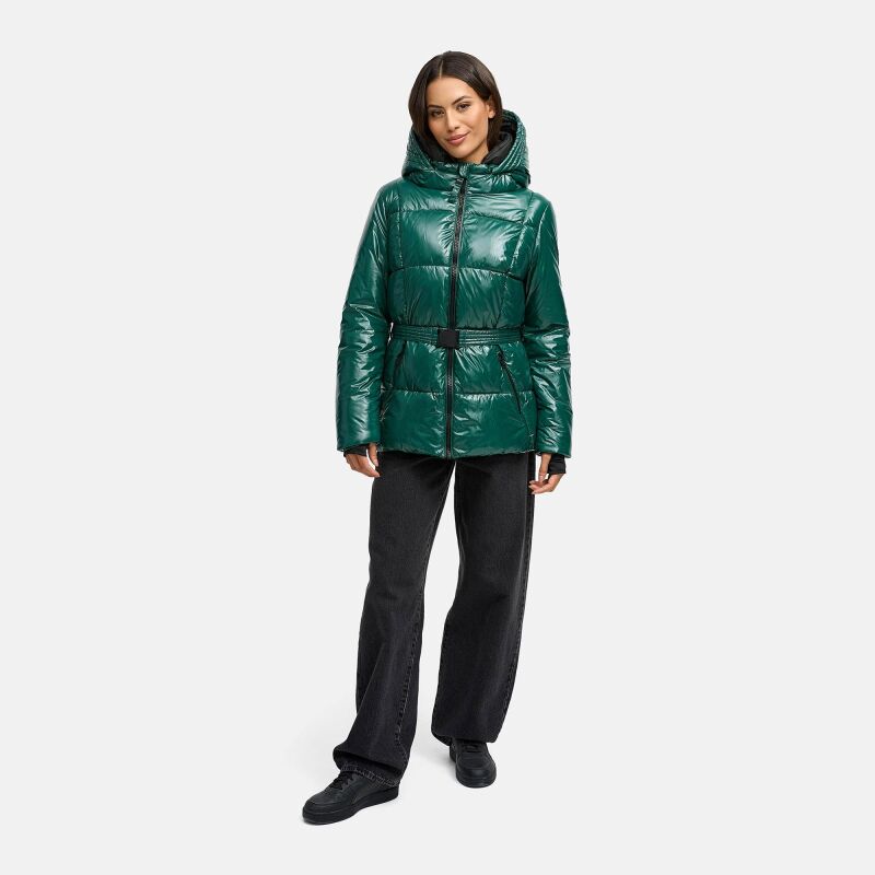 Navahoo Eisglanz Damen Winter Steppjacke N061 Evergreen Größe XXL - Gr. 44