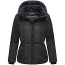 Navahoo Flüsterfee Damen Winter Jacke N066 Schwarz-Größe XXXL - Gr. 46