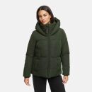 Navahoo Flüsterfee Damen Winter Jacke N066 Dark Olive-Größe S - Gr. 36