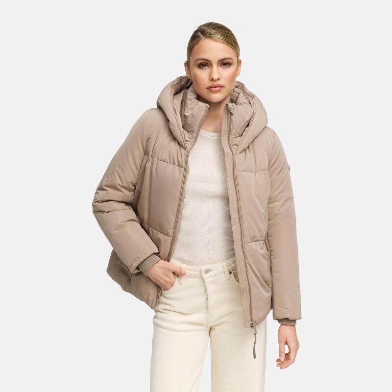Navahoo Flüsterfee Damen Winter Jacke N066 Taupe Grey-Größe M - Gr. 38