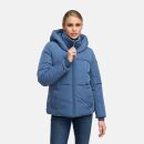 Navahoo Flüsterfee Damen Winter Jacke N066 Dusty Blue-Größe XXL - Gr. 44