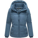 Navahoo Flüsterfee Damen Winter Jacke N066 Dusty Blue-Größe XXXL - Gr. 46