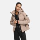 Navahoo Frostherz Damen Winter Steppjacke N067 Taupe Grey...