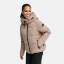 Navahoo Frostherz Damen Winter Steppjacke N067 Taupe Grey Größe L - Gr. 40