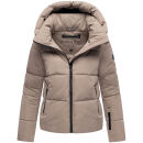 Navahoo Frostherz Damen Winter Steppjacke N067 Taupe Grey Größe L - Gr. 40