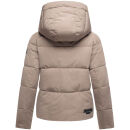 Navahoo Frostherz Damen Winter Steppjacke N067 Taupe Grey Größe L - Gr. 40
