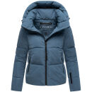 Navahoo Frostherz Damen Winter Steppjacke N067 Dusty Blue Größe XXL - Gr. 44