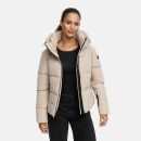 Navahoo Frostherz Damen Winter Steppjacke N067 Light Taupe Größe S - Gr. 36