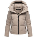 Navahoo Frostherz Damen Winter Steppjacke N067 Light Taupe Größe S - Gr. 36