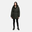 Navahoo Frostkuss Damen Winter Parka Jacke N068 Dark Olive-Größe S - Gr. 36