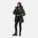 Navahoo Frostkuss Damen Winter Parka Jacke N068 Dark Olive-Größe S - Gr. 36