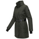 Navahoo Frostkuss Damen Winter Parka Jacke N068 Dark Olive-Größe S - Gr. 36
