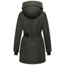 Navahoo Frostkuss Damen Winter Parka Jacke N068 Dark Olive-Größe S - Gr. 36