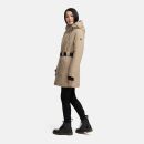Navahoo Frostkuss Damen Winter Parka Jacke N068 Taupe Grey-Größe M - Gr. 38