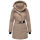 Navahoo Frostkuss Damen Winter Parka Jacke N068 Taupe Grey-Größe M - Gr. 38
