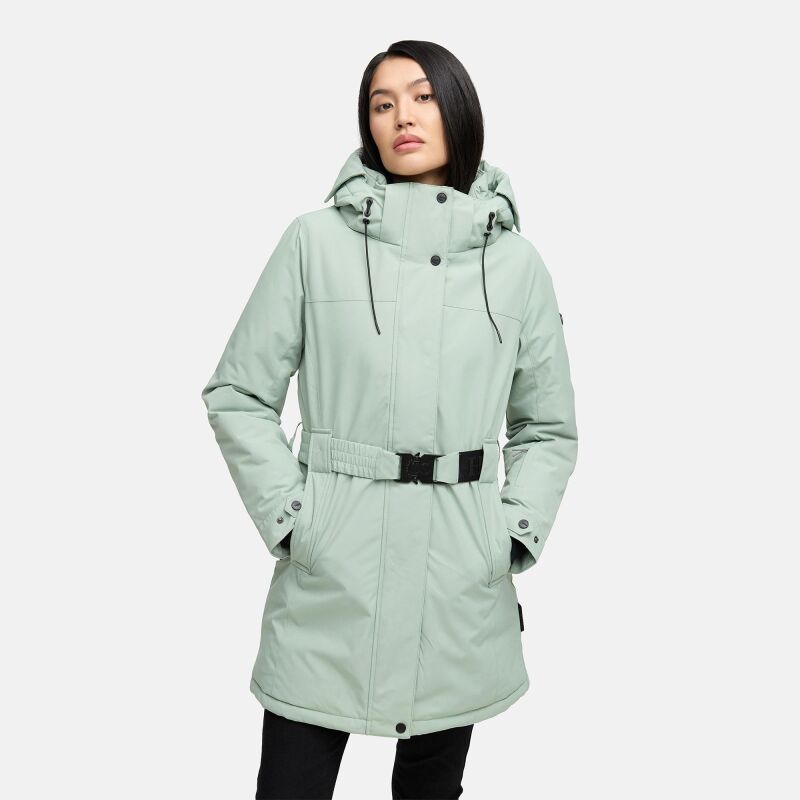 Navahoo Frostkuss Damen Winter Parka Jacke N068 Smokey Mint-Größe L - Gr. 40