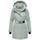 Navahoo Frostkuss Damen Winter Parka Jacke N068 Smokey Mint-Größe L - Gr. 40